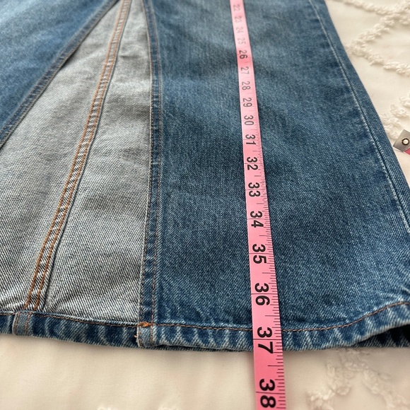 Aritzia Denim Forum 90's Vintage Maxi Denim Skirt, Size 24 - Picture 7 of 9